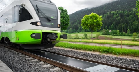 Switzerland has turned its train tracks into solar power plants