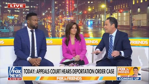 Fox's Brian Kilmeade: “It's not practical to think that we can do due process on 8 million people” Co-host Lawrence Jones: Constitutional rights “are afforded to illegals in this country. We should re...