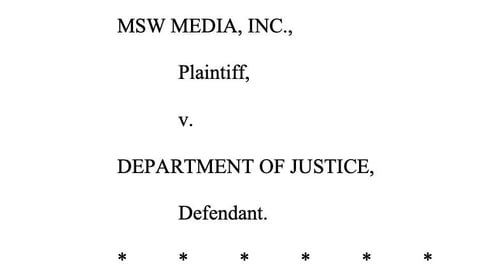 I've Filed a Motion for Summary Judgment to Expedite Release of the Epstein Files Training Videos