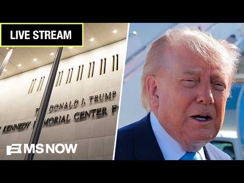 LIVE: See Donald Trump’s name come off the Kennedy Center as it happens