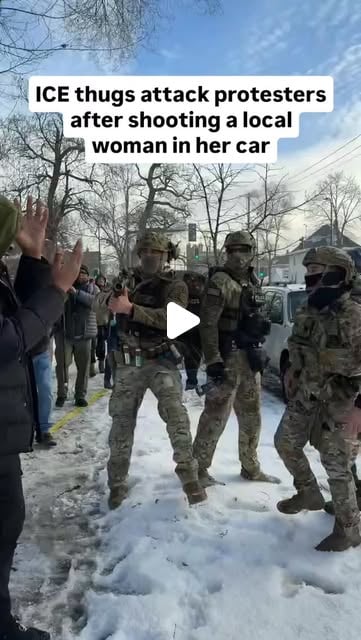 Fight For A Future on Instagram: "Tensions are soaring in Minnesota today after ICE t*rrorists reportedly shot a legal observer in her car during an attempted raid. Following the shooting ICE thugs co...
