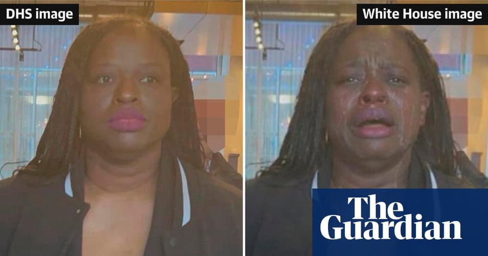 White House posts digitally altered image of woman arrested after ICE protest