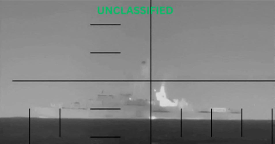 U.S. sub sinks Iranian warship off Sri Lanka, killing 87 and expanding war zone