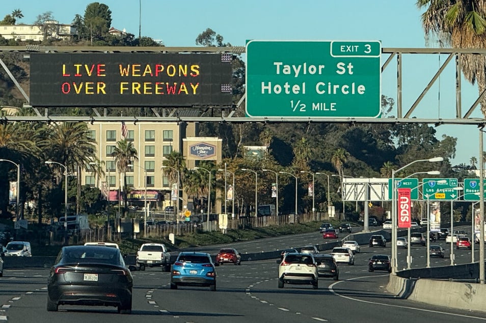 Artillery Shell Detonated Over Interstate 5 During Marines’ Celebration, California Officials Say